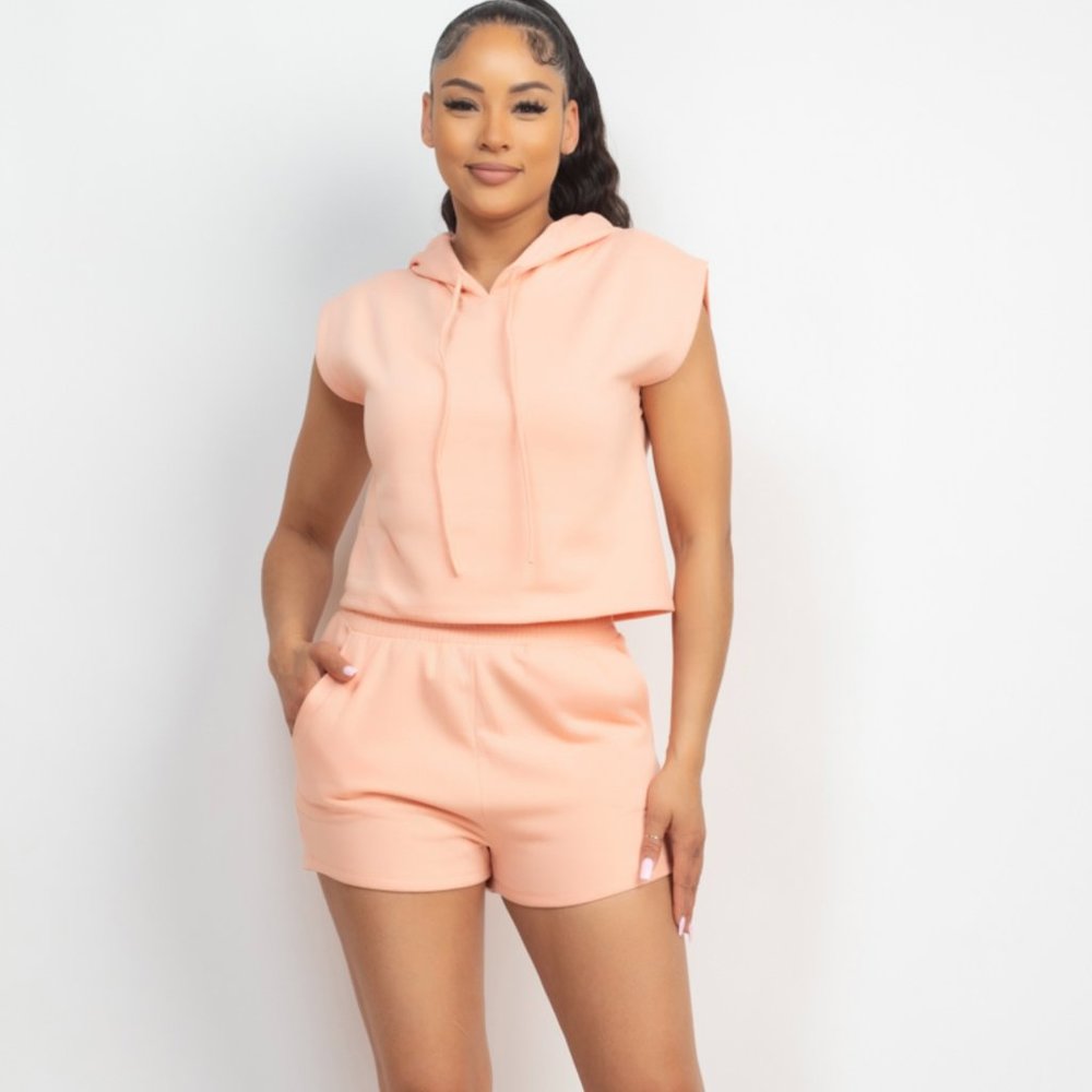 Hoodie Springtime 2pc Short Set